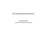 AP Environmental Science<br />
