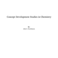 Concept Development Studies in Chemistry<br />
