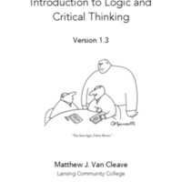 Introduction to Logic and Critical Thinking. Version 1.3