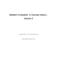 Western Civilization: A Concise History -<br />
Volume 2