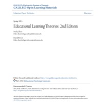 Educational Learning Theories: 2nd Edition