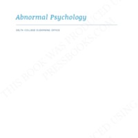 Abnormal Psychology