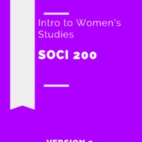 Sociology 200: Introduction to Women’s<br />
Studies