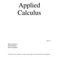 Applied Calculus <br />
