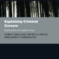 Explaining Criminal Career
